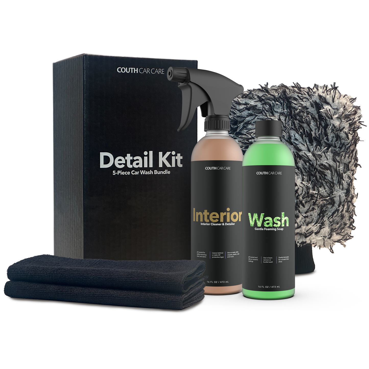 Detail Kit - 5-Piece Car Wash Bundle
